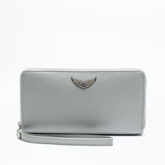 Zadig and Voltaire - Large Grey Leather Designer Wallet - Brand new with tags! - Picture 1 of 6